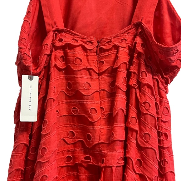 Anthropologie Maeve Eyelet Halter Midi Dress Size 2 - Picture 9 of 12